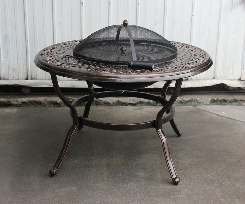 AL-214  BBQ Cast Aluminum table and chair