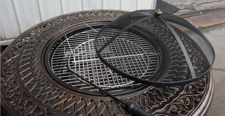 AL-214  BBQ Cast Aluminum table and chair