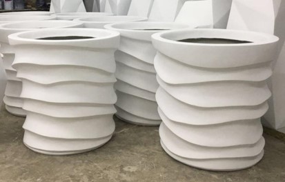 E-50 Fiber glass planter pot