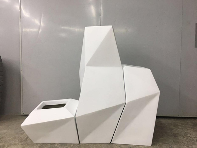 E-49 Fiber glass planter pot